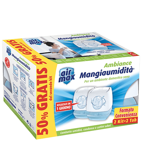 Tab Magnete assorbi umidità 2 x 100g Air Max ® Mangiaumidità Incanto  d'Oriente